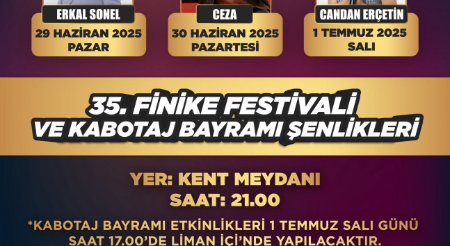 35.⁠ ⁠Finike Festivali ve Kabotaj Coşkusu Başlıyor