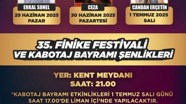 35.⁠ ⁠Finike Festivali ve Kabotaj Coşkusu Başlıyor