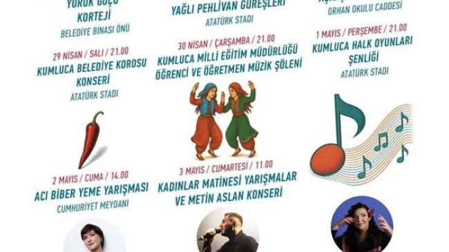 26. Geleneksel Kumluca Tarım ve Seracılık Festivali Başlıyor!