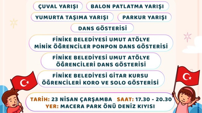 18.GELENEKSEL UÇURTMA ŞENLİĞİ VE 23 NİSAN ÇOCUK ETKİNLİKLERİ BAŞLIYOR!