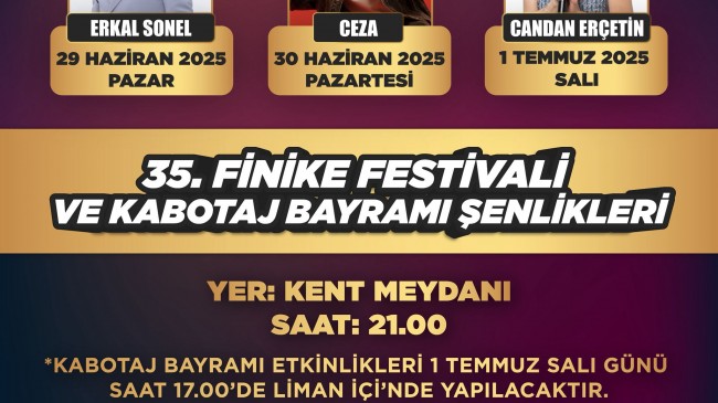 35.⁠ ⁠Finike Festivali ve Kabotaj Coşkusu Başlıyor